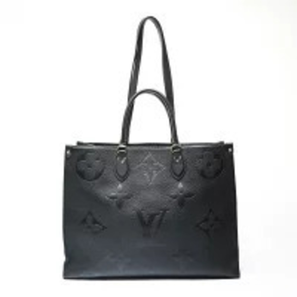 Louis Vuitton On The Go Monogram Empreinte Noir Black Tote Bag Black